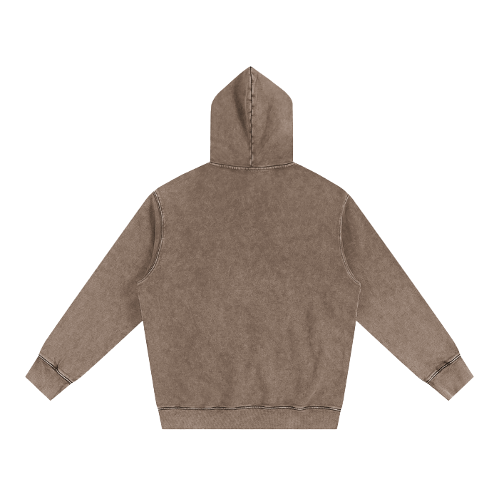 Heavyweight Pure Cotton Classic Snow Washed Hoodie