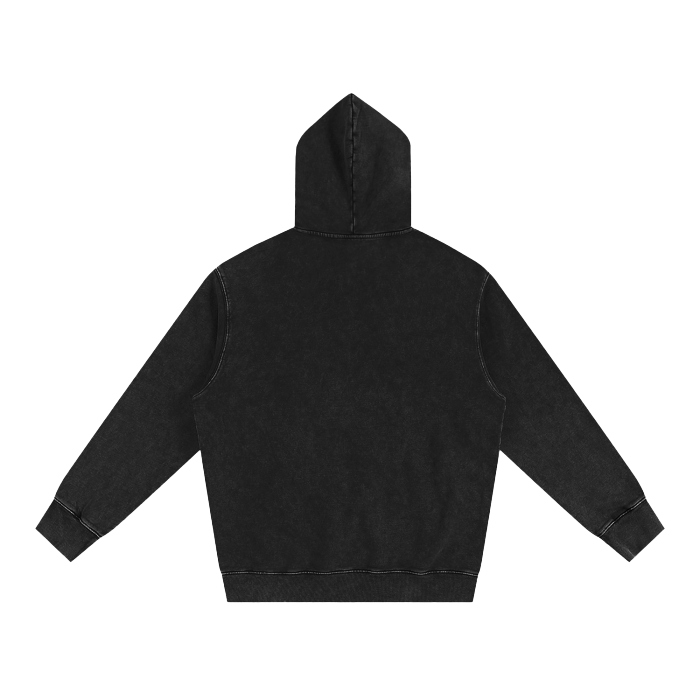 Heavyweight Pure Cotton Classic Snow Washed Hoodie