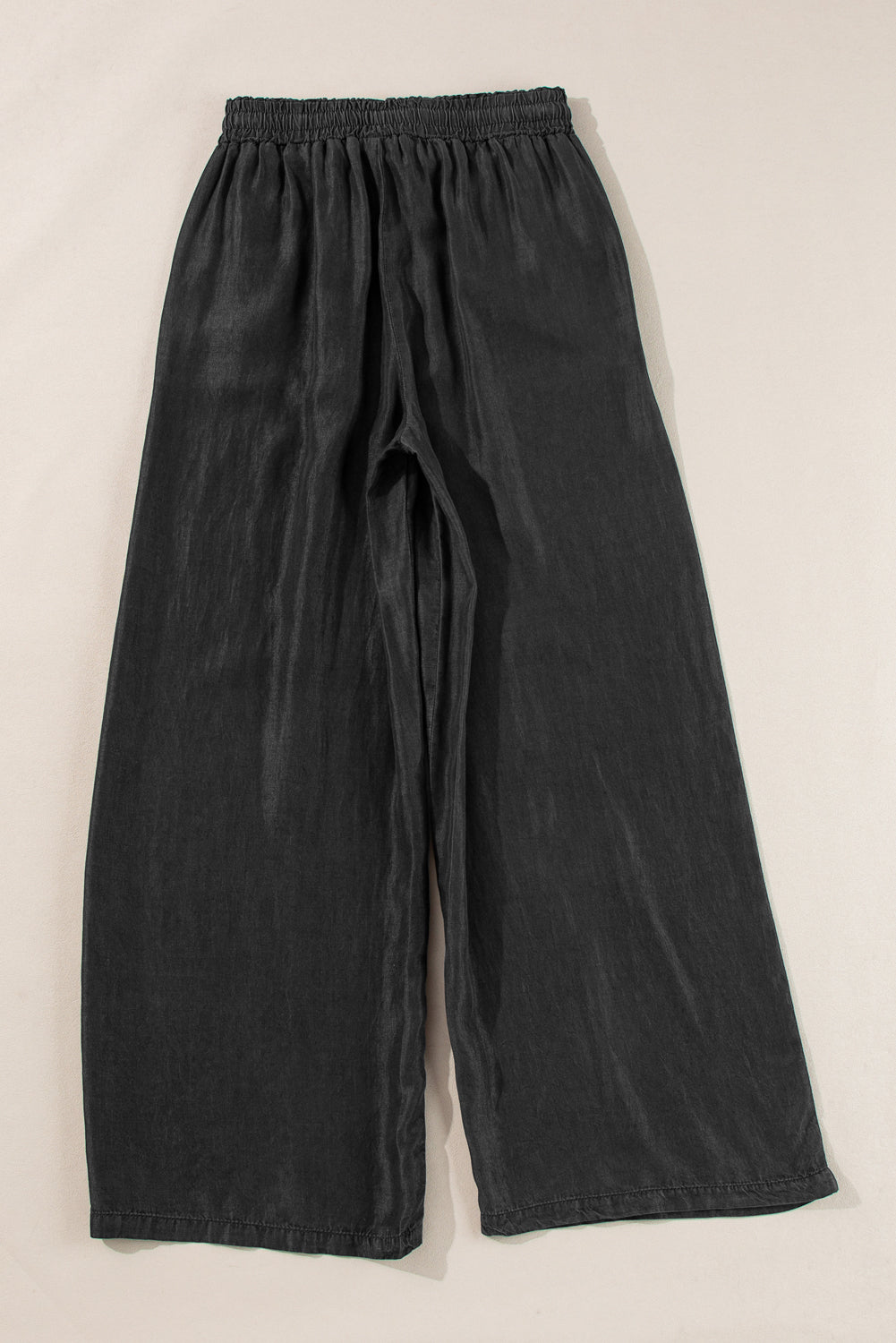 Drawstring Wide Leg Jeans