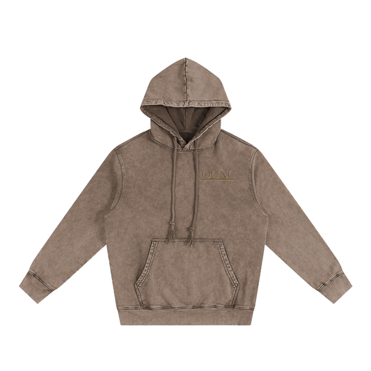 Heavyweight Pure Cotton Classic Snow Washed Hoodie