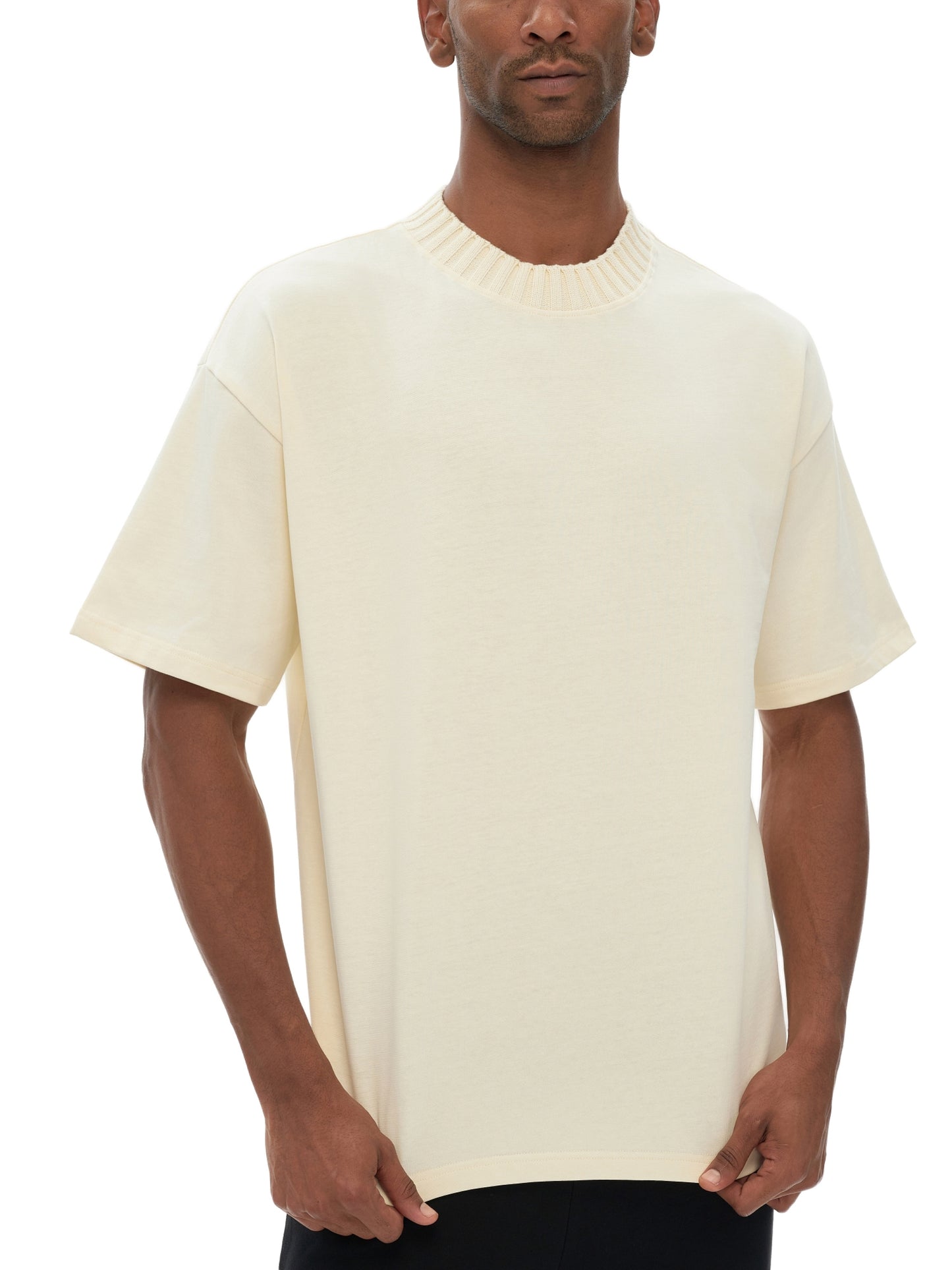 Heavyweight Knitted Round Neck T-Shirt